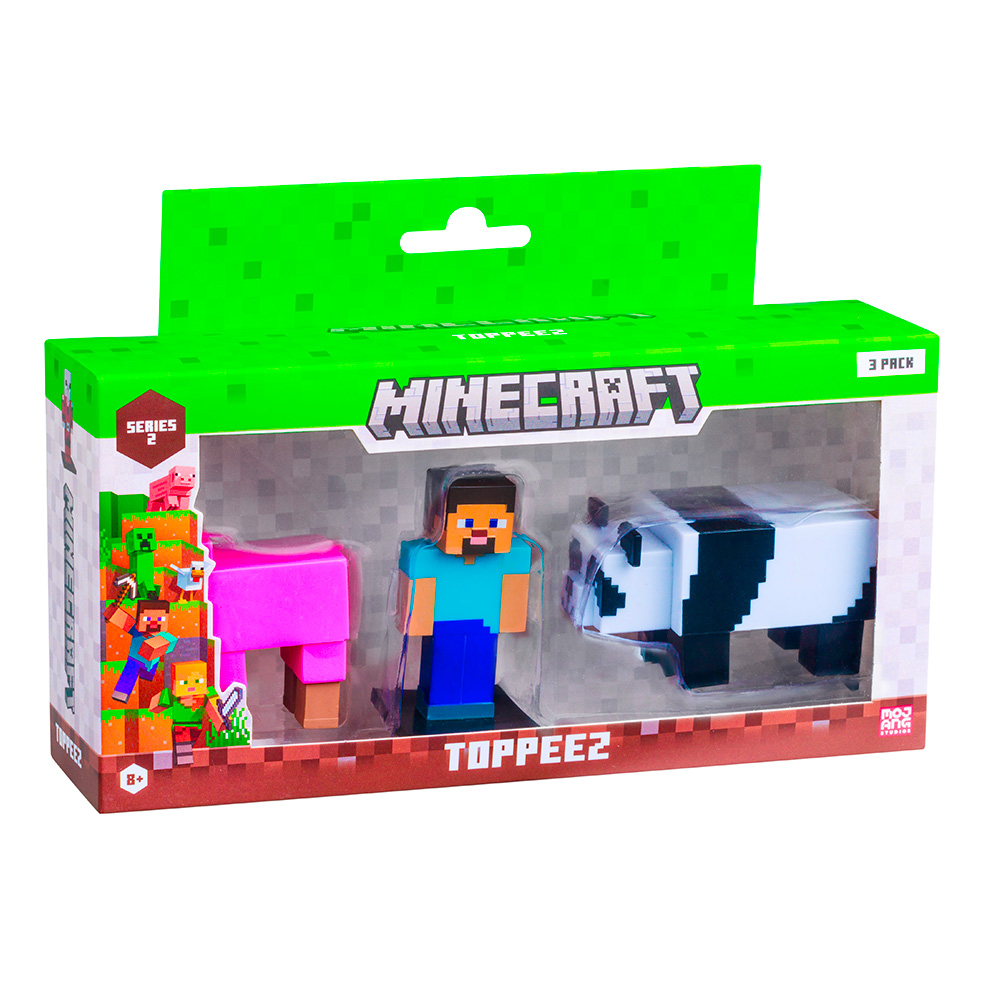 Image Minecraft 3D Toppeez - Series 2 (5 cm) / 3 Pack Window Box